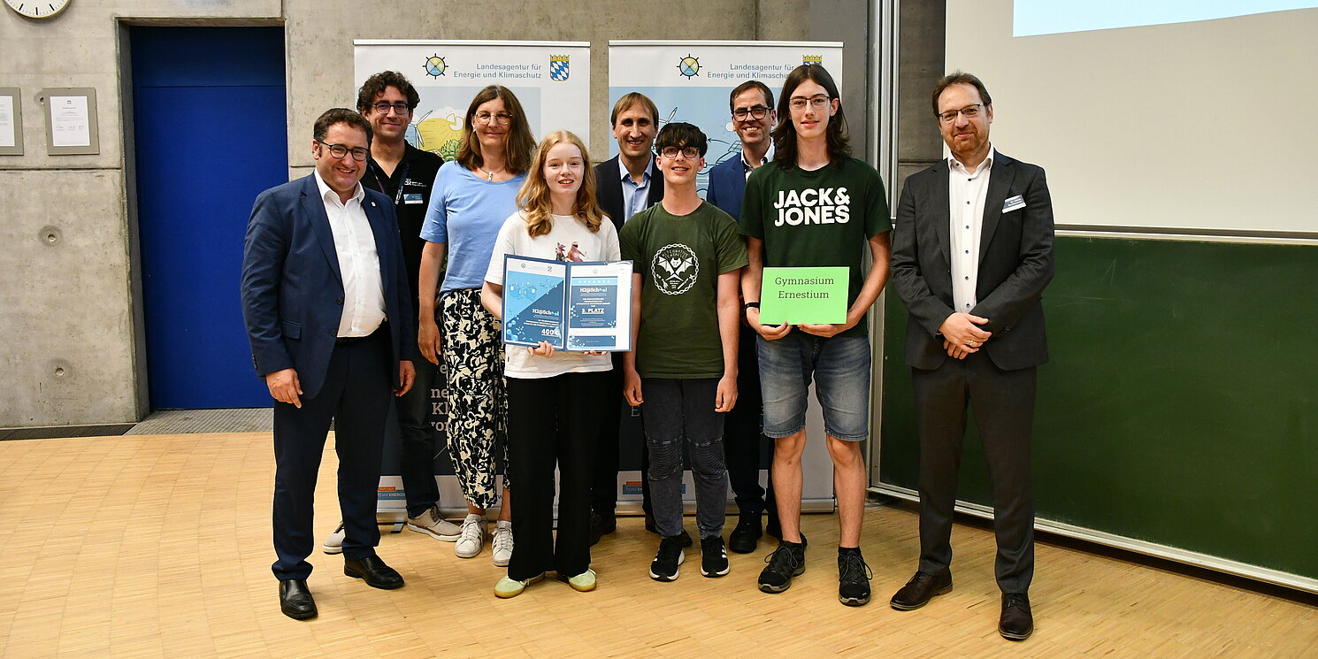 Gruppenfoto der Drittplatzierten.