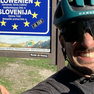 Moritz Kolb ist von Regensburg aus mit dem Fahrrad in sein Auslandssemester nach  Slowenien gefahren. Foto: Christian Ohnesorg, Moritz Kolb